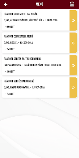Rántotthús Futár Screen 2
