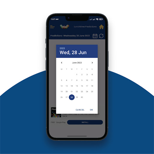 Lunchtime Prediction App Screen 3