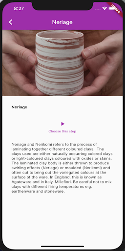 Android application Pottery Helper screenshort