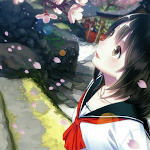Cover Image of Download Sakura Girl Wallpaper  APK
