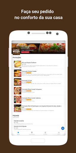 Android application Lobos Burger screenshort