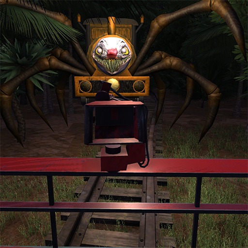 Horror-Spinnenzug im Dschungel
