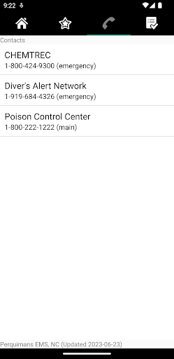 Perquimans EMS Protocols Screen 2