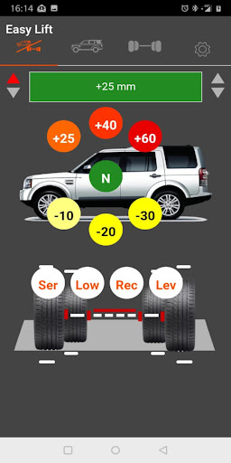 Android application Easy Lift screenshort