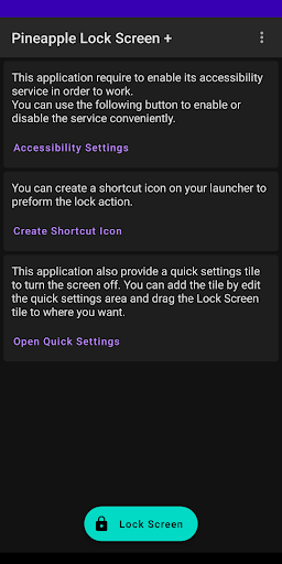 Android application Pineapple Lock Screen + screenshort