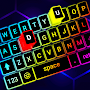 LED Keyboard Theme Emoji Fonts