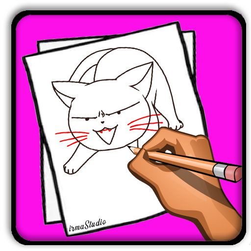 Gatos para Colorir em 2023  Bonitos desenhos fáceis, Gato doodle