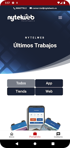 Nytelweb App Screen 2