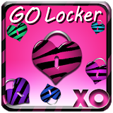 Pink Zebra Theme 4 GO Locker icon