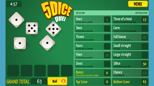 5 Roll: Dice Game 1.0 APK + Mod (Free purchase) for Android