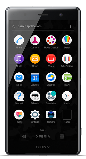 Black Camo Theme for Xperia™ Screen 3