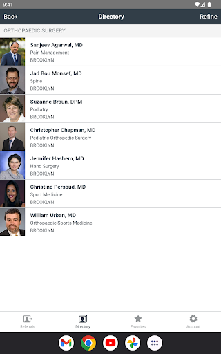 Downstate Health Referral App Screen 3