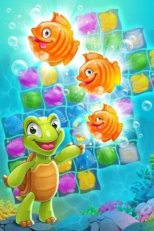 Game screenshot Mermaid -puzzleのパズルゲーム宝match-3 apk download
