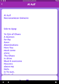 Screenshot 9 Al Azif - Necronomicon Grimoir android