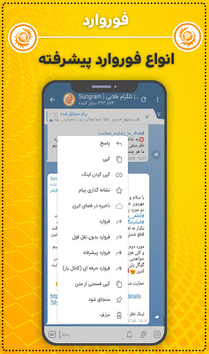 تلگرام ضد فیلتر طلایی | فارسی screenshot