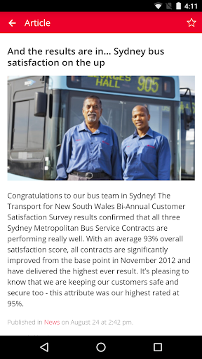 myTransdev App Screen 3