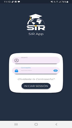 Android application SIR ACADÉMICO screenshort