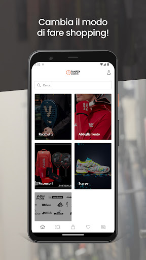 Android application Buddy Padel screenshort