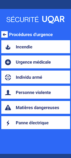Sécurité UQAR Screen 3