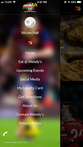 Wendys Sports Bar Screen 2