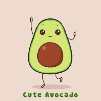Симпатичные обои Cute Avocado