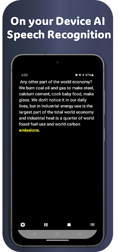 Android application Xpeech - speech recognition screenshort