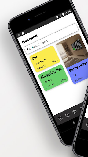 Android application Notepad screenshort