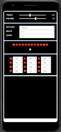 Android application Phil's Flamenco Metronome screenshort
