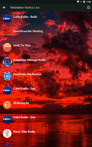 Android application Meditation Radios Live screenshort