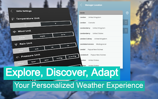 Weather Wise - Clock Widget Screen 3