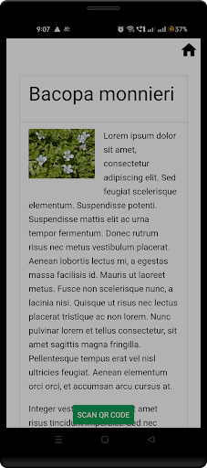 Plant Database for BH College Screen 3