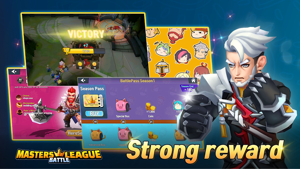 Moba League:PvP Trainer 1.14 APK + Мод (Unlimited money) за Android