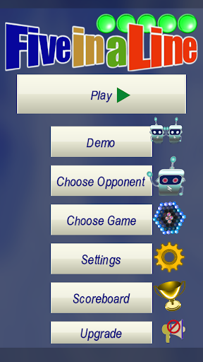 Android application Line-Of-Five screenshort
