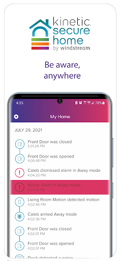 Kinetic Secure Home Screen 3