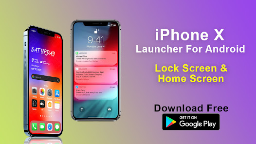iPhone X Launcher for Android 1.0 APK + Mod (Free purchase) for Android