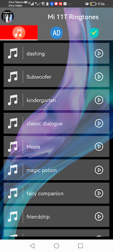 Android application Xiaomi 11 Ringtones screenshort