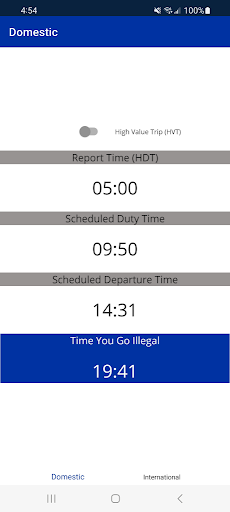 Android application DutyDay+ screenshort