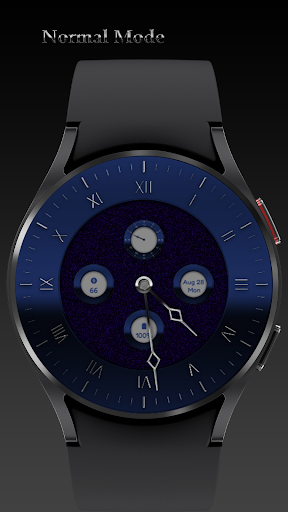 Android application Blue And Pink Watch Face screenshort