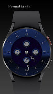 Blue And Pink Watch Face