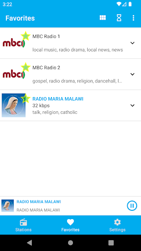 Malawi Radio Stations Screen 2