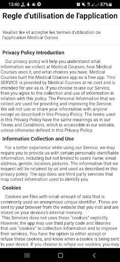 Medical Courses Screen 3