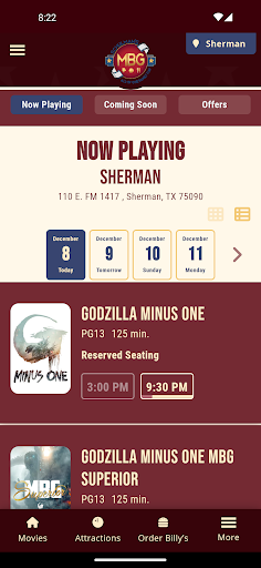 Movie Bowl Grille Screen 2
