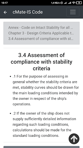 Intact Stability (IS) Code Screen 3