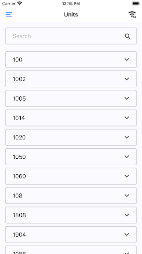 Android application TIA Closeout & Warranty screenshort