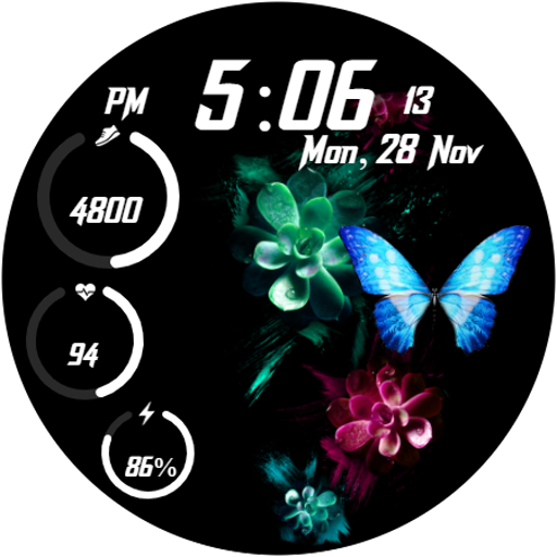 Digital Sport Butterfly Watch