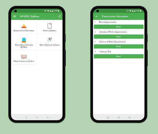Android application UPSC Syllabus 2024 screenshort