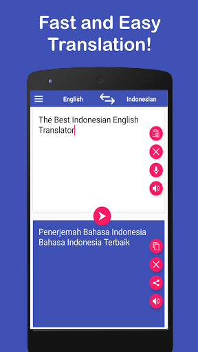 To translation indonesia english English to