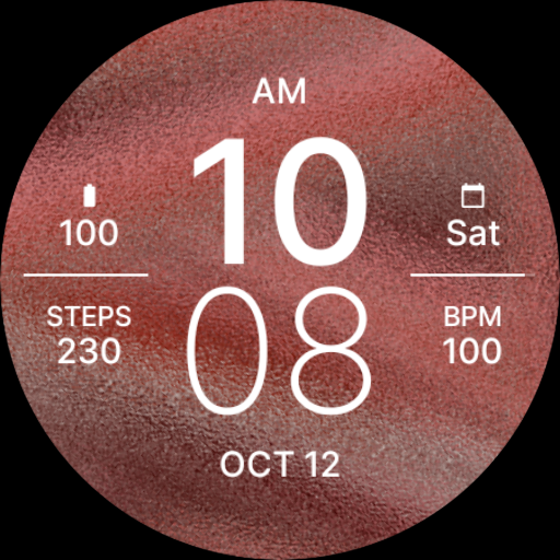 Rose Gold Fit Watch Face screenshot 3