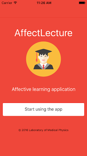 Android application AffectLecture screenshort