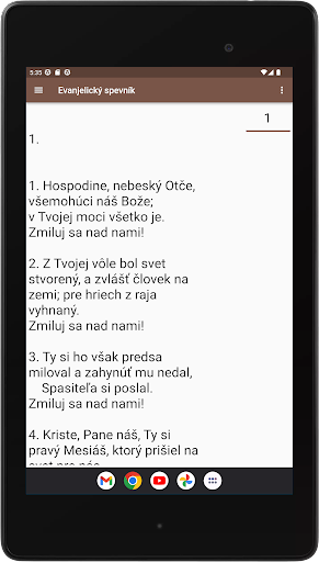 Evanjelický spevník Screen 3